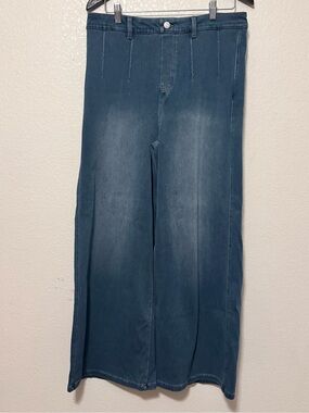 HALARA women’s Teal-Blue Bootcut Jeans
